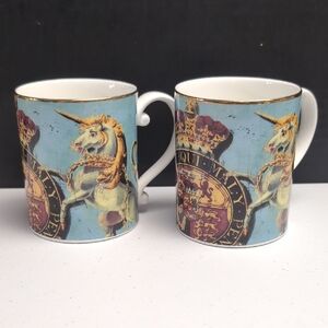 Royal Prince Regents Coat of Arms Mugs The Royal Collection Fine Bone China